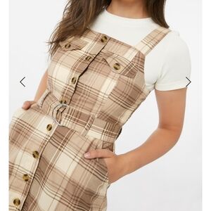 Ardene plaid belted mini dress